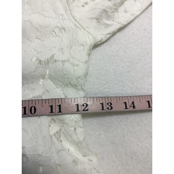 BOW DREAM SZ 8 Y white lace long sleeve flower girl party dress NEW B103 - Picture 8 of 9